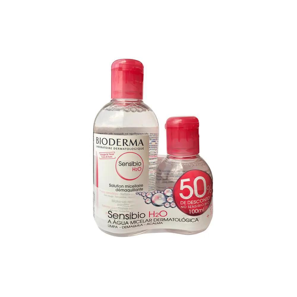 KIT BIODERMA SENSIBIO H2O - ÁGUA MICELAR 250ML + ÁGUA MICELAR 100ML