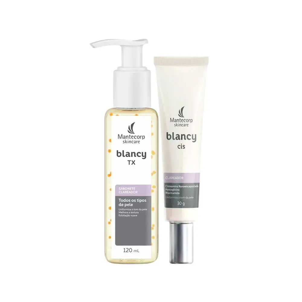KIT FACIAL MANTECORP BLANCY - SABONETE E CREME CLAREADOR 30G