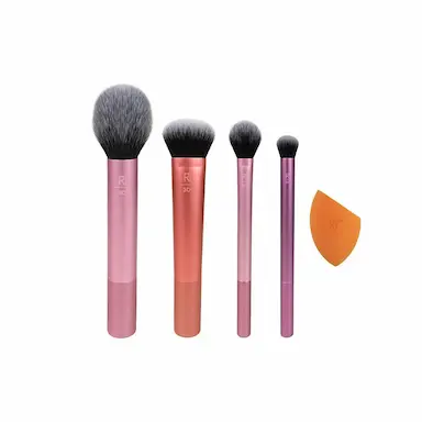 REAL TECHNIQUES EVERYDAY ESSENTIALS SET KIT DE PINCéIS PARA MAQUIAGEM ROXO - xpto