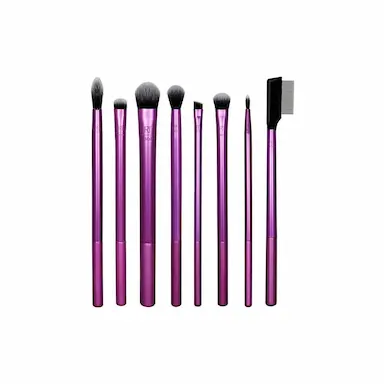 REAL TECHNIQUES EVERYDAY EYE ESSENTIALS KIT DE PINCéIS PARA MAQUIAGEM ROXO - xpto