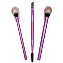 REAL TECHNIQUES EYE SHADE + BLEND KIT DE PINCéIS PARA MAQUIAGEM ROXO - xpto