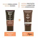 MANTECORP EPISOL COLOR PROTETOR SOLAR FACIAL FPS70 TOM 5 NEGRO 40ML