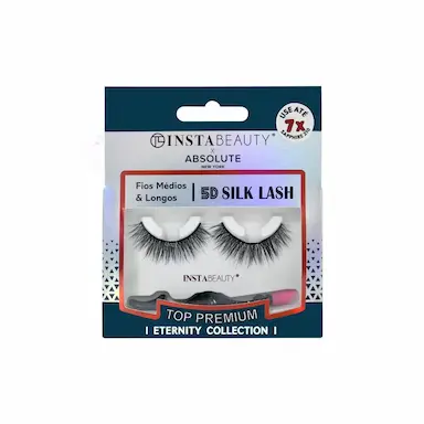 Absolute New York Istabeauty Sapphire 210 Cílios Postiços Curto Preto 1 Par