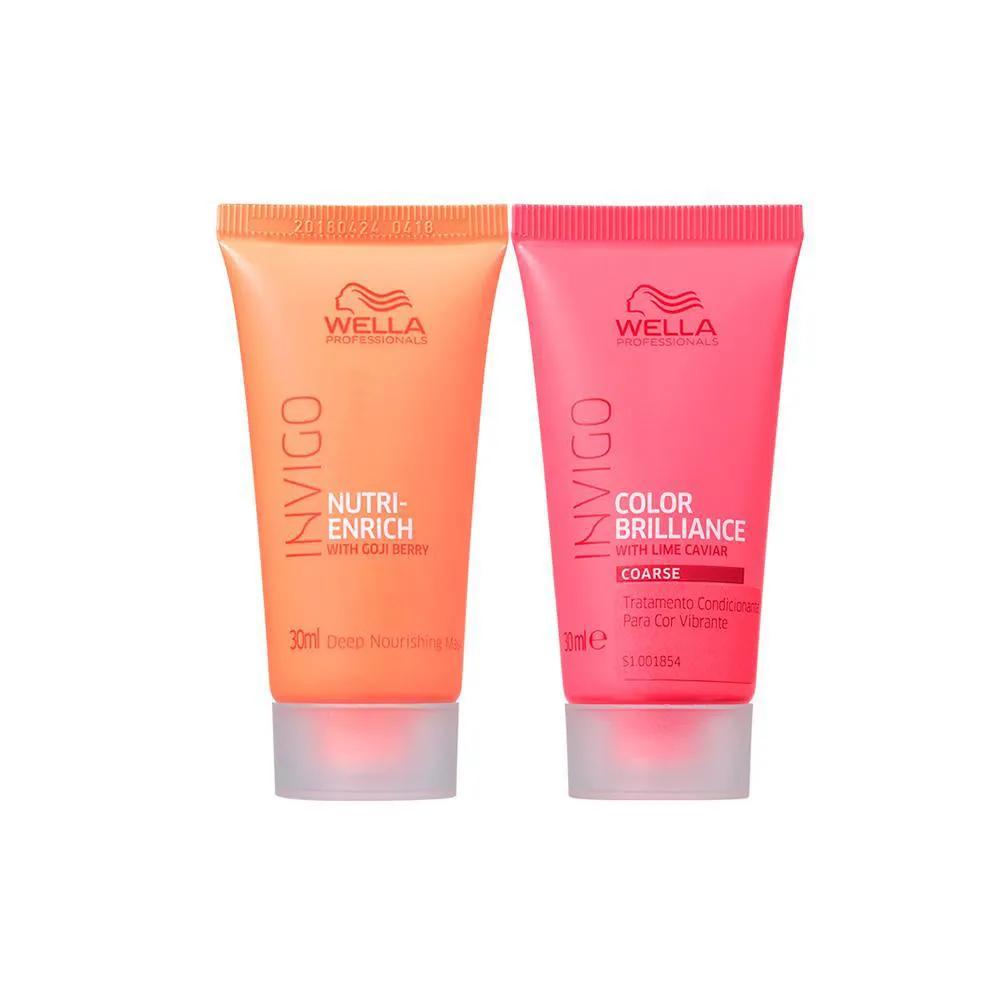 KIT WELLA PRO - MáSC BRILLIANCE 30ML E MáSC ENRICH 30ML
