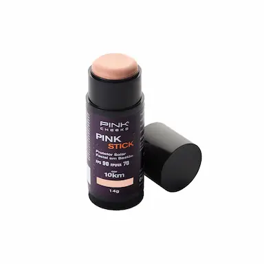 PINK CHEEKS PINK STICK FPS 90 FPUVA 70 10KM PROTETOR SOLAR FACIAL COM COR 14G