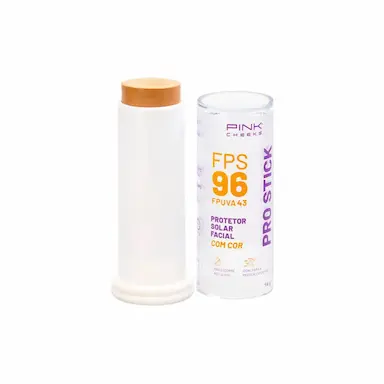 PINK CHEEKS PRO STICK FPS 96 FPUVA 43 PRO20 PROTETOR SOLAR FACIAL COM COR 14G