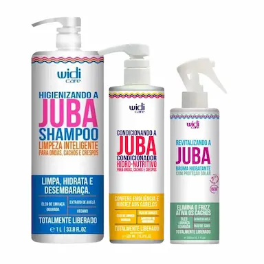 KIT WIDI CARE JUBA HIGIENIZ 1L CONDICIONADOR E REVITALIZANDO
