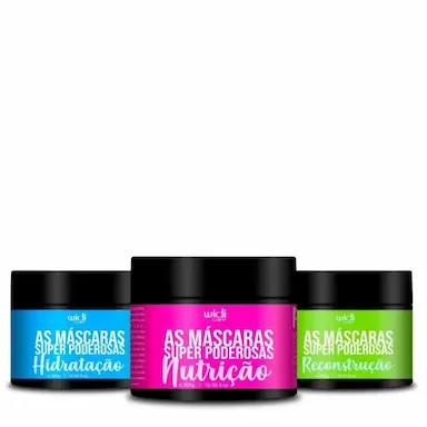 KIT WIDI CARE -  MASCARAS -  CRONOGRAMA CAPILAR 300G