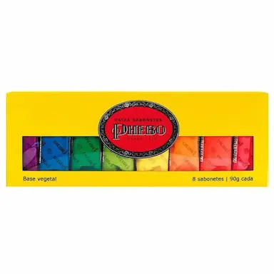 KIT SABONETES PHEBO 8 X 90G CADA - CAIXA AMARELA