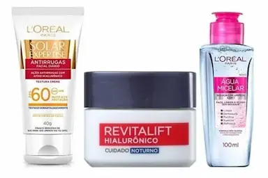 KIT LOREAL PARIS CUIDADOS COM A FACE + ÁGUA MICELAR 100ML
