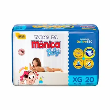 FRALDA TURMA DA MôNICA BABY XG 20 UNI