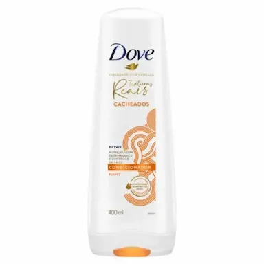 CONDICIONADOR DOVE TEXTURAS REAIS CACHEADOS ÓLEO DE BABOSA 400ML