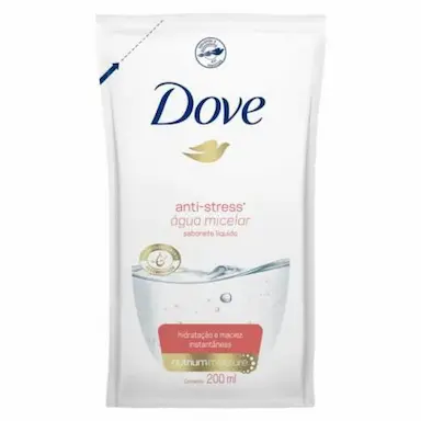 REFIL SABONETE LÍQUIDO DOVE ANTI-STRESS ÁGUA MICELAR 200ML