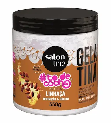 GELATINA CAPILAR SALON LINE #TODECACHO LINHAçA DEFINIçãO E BRILHO 550GR