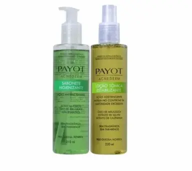 KIT PAYOT ACNEDERM SABONETE 210ML + LOÇÃO TÔNICA ESTABILIZANTE 220ML - 2 PRODUTOS