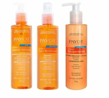KIT PAYOT VITAMINA C: SABONETE + TÔNICO + HIDRATANTE CORPORAL