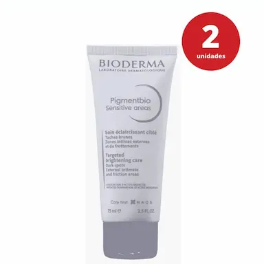 KIT BIODERMA PIGMENTBIO SENSITIVE AREAS - SÉRUM CLAREADOR 75ML – 2 UNIDADES