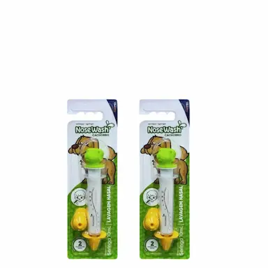 KIT 2 NOSE WASH SERINGA PARA LAVAGEM NASAL 10ML - CACHORRO VERDE