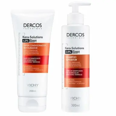 KIT VICHY DERCOS KERA-SOLUTIONS SUPER - SHAMPOO - CONDICIONADOR
