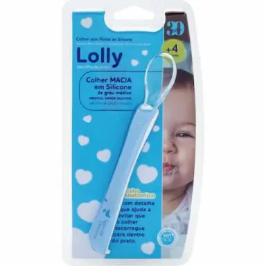 COLHER PONTA DE SILICONE LOLLY DREAMS AZUL
