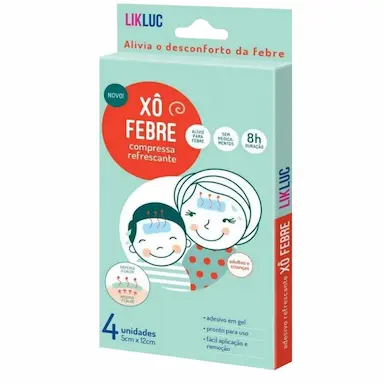 XÔ FEBRE - COMPRESSAS REFRESCANTES PARA ALÍVIO DA FEBRE – LIKLUC