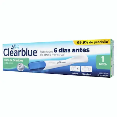 TESTE DE GRAVIDEZ CLEARBLUE SAIBA ANTES 1 UNIDADE
