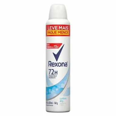 DESODORANTE ANTITRANSPIRANTE AEROSOL COTTON DRY REXONA 250ML