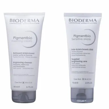 KIT BIODERMA – CREME DE LIMPEZA 200ML + SÉRUM CLAREADOR 75ML (2 PRODUTOS)