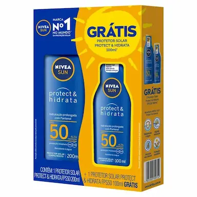 KIT NIVEA SUN PROTECT &amp;amp;AMP; HIDRATA FPS50 DUO 2 PRODUTOS