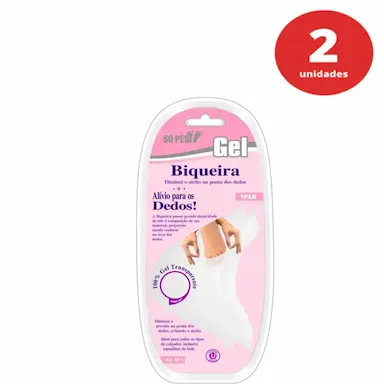 KIT C/2 BIQUEIRA SÓ PÉS GEL TAMANHO ÚNICO