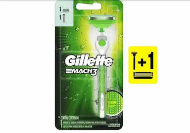 CARGA DE BARBEAR GILLETTE MACH3 ACQUA GRIP SENSITIVE C/1 UNIDADES