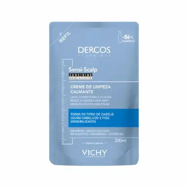 CREME DE LIMPEZA CAPILAR VICHY SENSI-SCALP DERCOS REFIL - 200ML