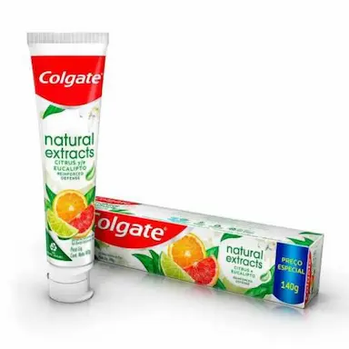 CREME DENTAL COLGATE NATURAL EXTRACTS REINFORCED DEFENSE 140G