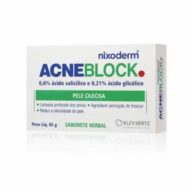 ACNEBLOCK SABONETE HERBAL PELE OLEOSA KLEY HERTZ 85G