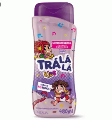 CONDICIONADOR TRA LÁ LÁ EU AMO CACHOS PERSONAGEM KIDS ROXO 480ML