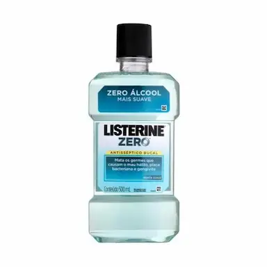ENXAGUANTE ANTISSÉPTICO BUCAL LISTERINE COOL MINT ZERO ÁLCOOL COM 500ML