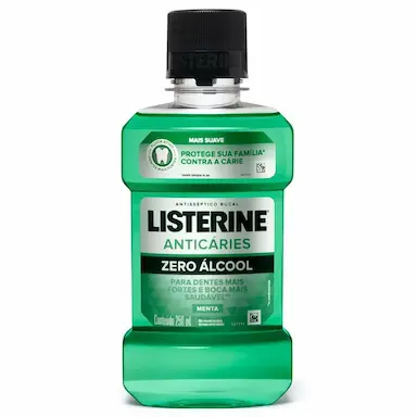 ANTISSÉPTICO BUCAL LISTERINE ANTICÁRIES ZERO 250ML