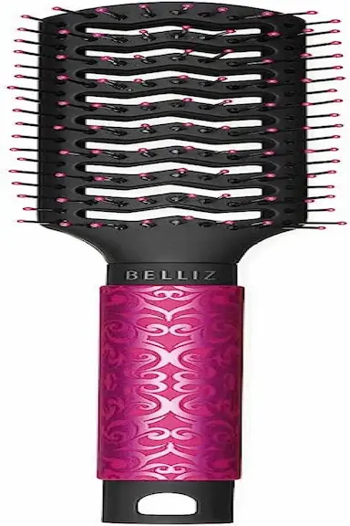 ESCOVA PARA CABELO TATTOO VENTILADA – BELLIZ - PRETO/ROSA