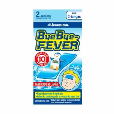 ADESIVO PARA ALíVIO DA FEBRE BYE BYE FEVER CRIANçAS 2 UNI