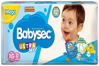 FRALDA BABYSEC GALINHA PINTADINHA XG 30 UNIDADES
