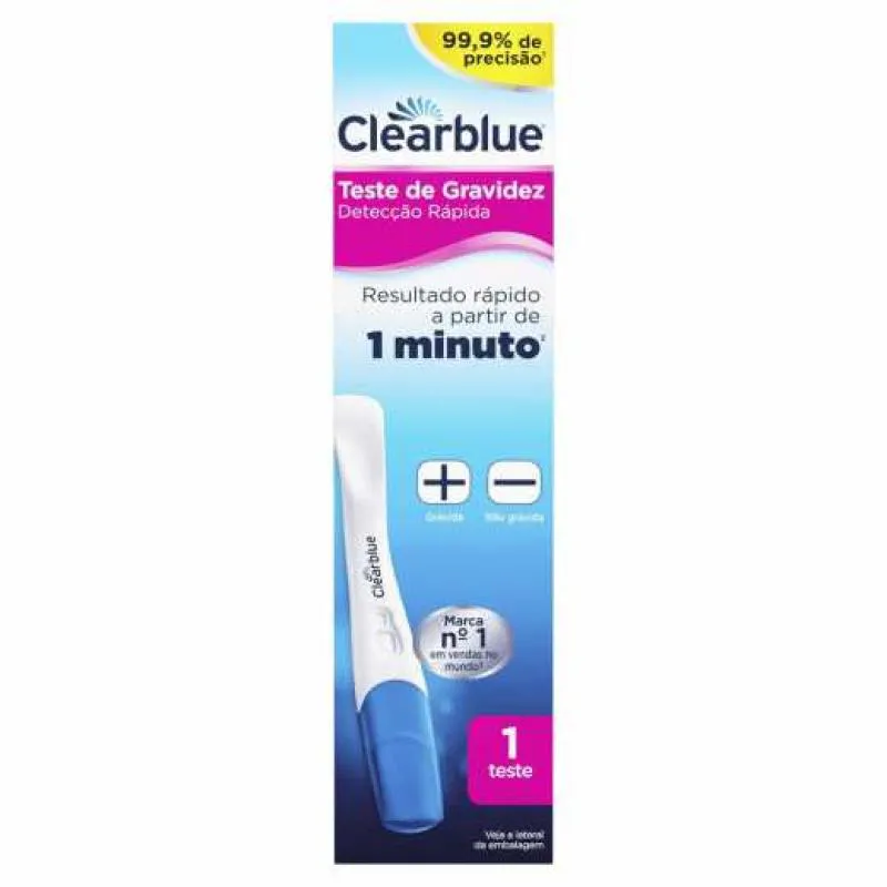 TESTE DE GRAVIDEZ CLEARBLUE DETECÇÃO RÁPIDA 1 UNIDADE
