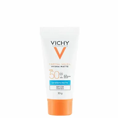 PROTETOR SOLAR FACIAL VICHY HYDRA-MATTE FPS 50 COR 5.0 30G