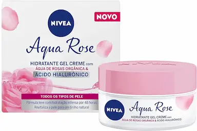 CREME HIDRATANTE FACIAL EM GEL NIVEA AQUA ROSE COM 50ML