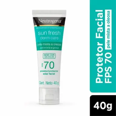 PROTETOR SOLAR FACIAL NEUTROGENA SUN FRESH DERM CARE SEM COR FPS70 - 40G