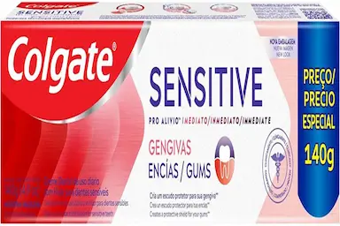 CREME DENTAL COLGATE SENSITIVE PRO-ALíVIO IMEDIATO GENGIVA 140G