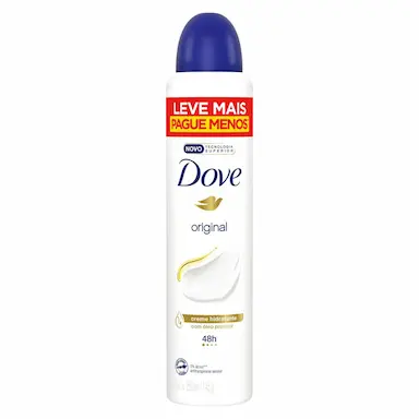 DESODORANTE ANTITRANSPIRANTE AEROSOL DOVE ORIGINAL COM 250ML