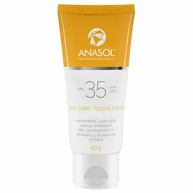 PROTETOR SOLAR FACIAL FPS 35 ANASOL - 60G