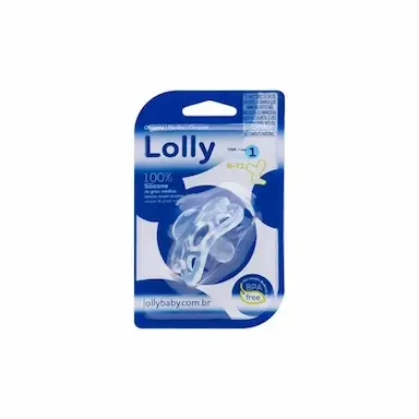 CHUPETA LOLLY BABY 0 A 6 MESES TRANSPARENTE