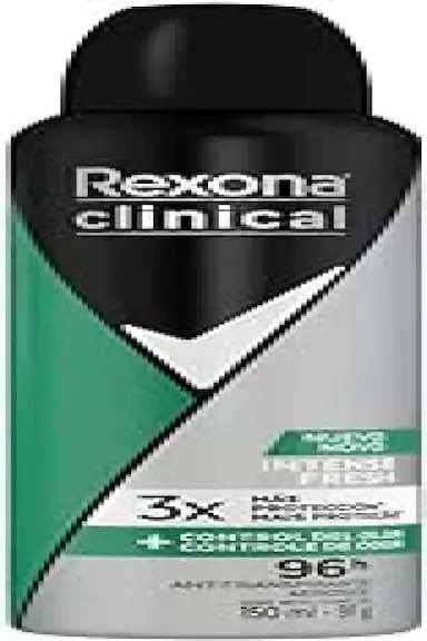 DESODORANTE REXONA CLINICAL INTENSE FRESH ANTITRANSPIRANTE AEROSOL MASCULINO 150ML