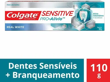 CREME DENTAL COLGATE SENSITIVE PRO-ALÍVIO REAL WHITE 110G